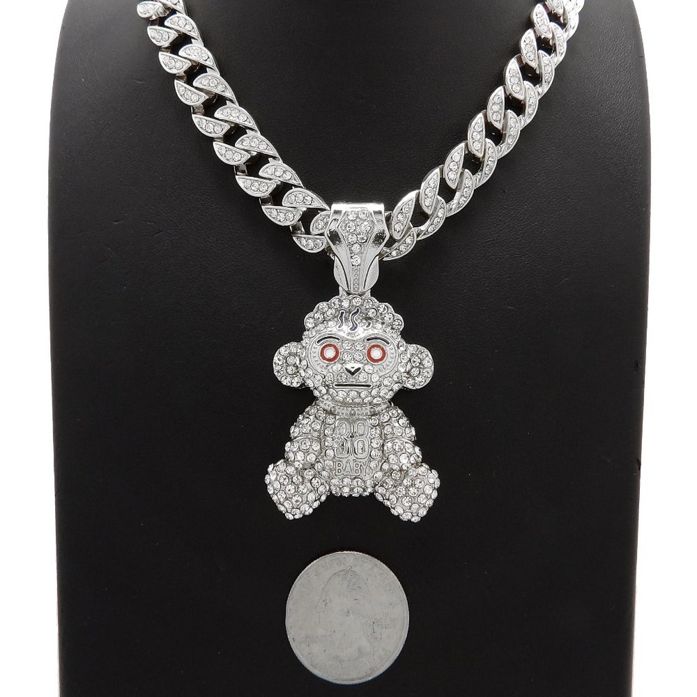 Iced NBA Young Baby Hip Hop Pendant  & Necklace